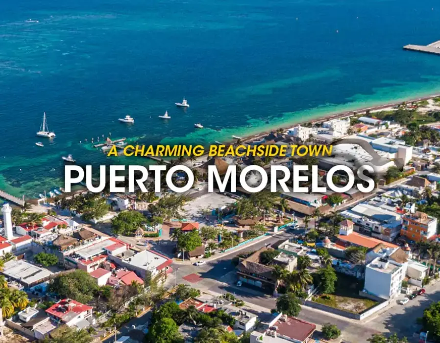 Puerto Morelos una ciudad junto a la playa en el Caribe mexicano