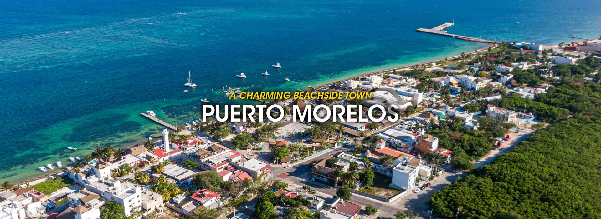 Puerto Morelos una ciudad junto a la playa en el Caribe mexicano